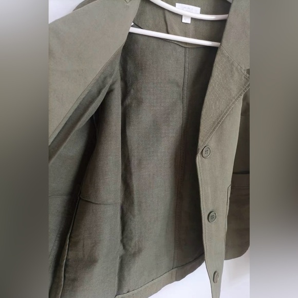 COS Casual Cotton-Linen Blazer - Picture 4 of 10